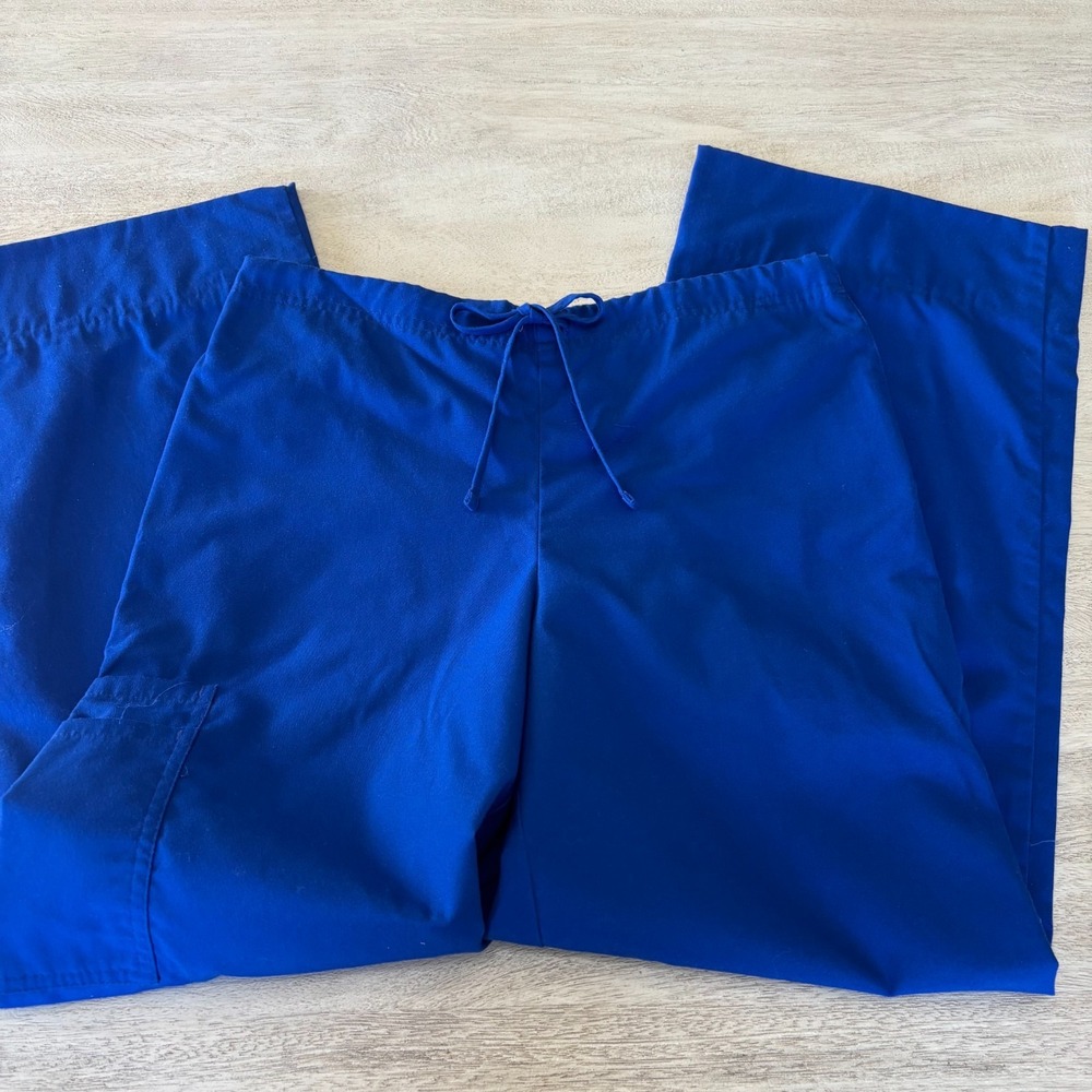 SB Scrubs Scrub Set Electric Blue Women's Small Top And Bottom - Picture 8 of 16